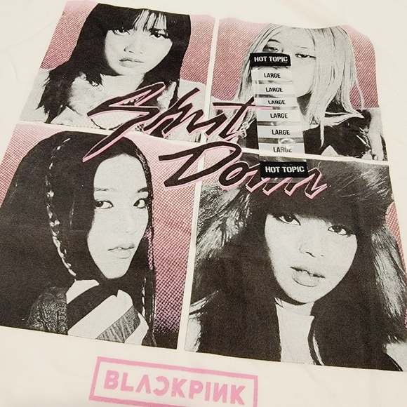 BLACKPINK Unisex Officially Licensed Shut Down Portrait Grid Tee T-Shirt - Picture 4 of 5